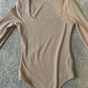 Long Sleeve Nude Bodysuit